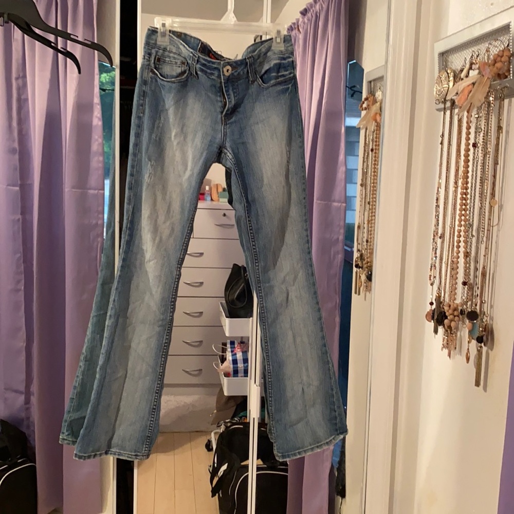EUC. Wide leg denim